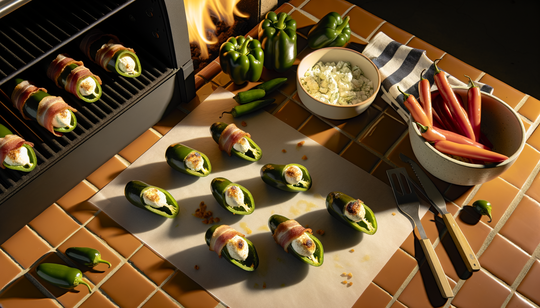 Cream Cheese Stuffed Jalapeños Smoked on a Pellet Grill