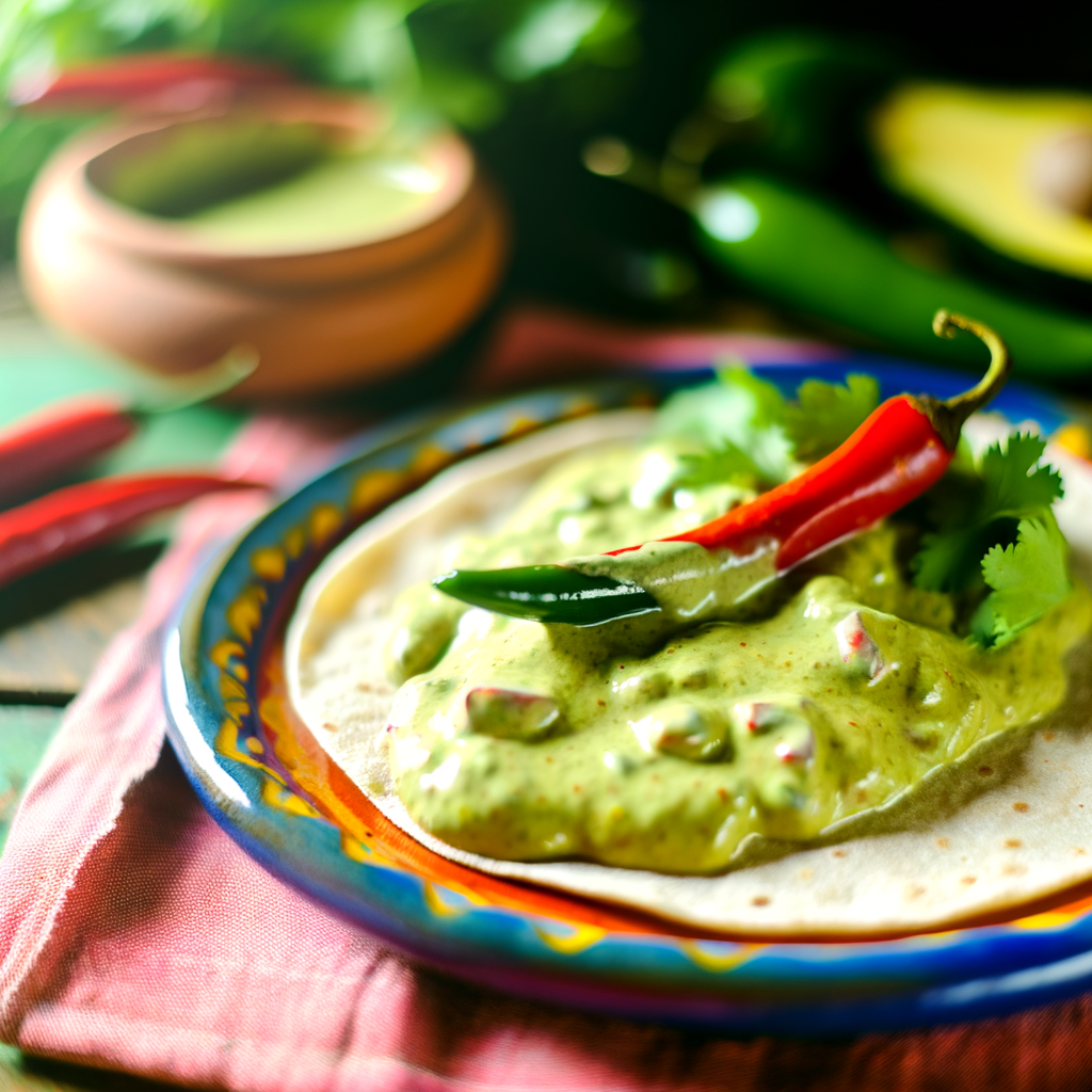Cilantro Jalapeño Avocado Crema