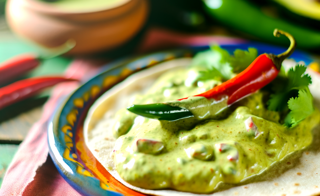 Cilantro Jalapeño Avocado Crema